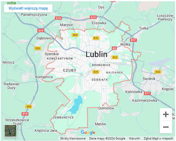 warsztaty dla dzieci z dojazdem Lublin mapa